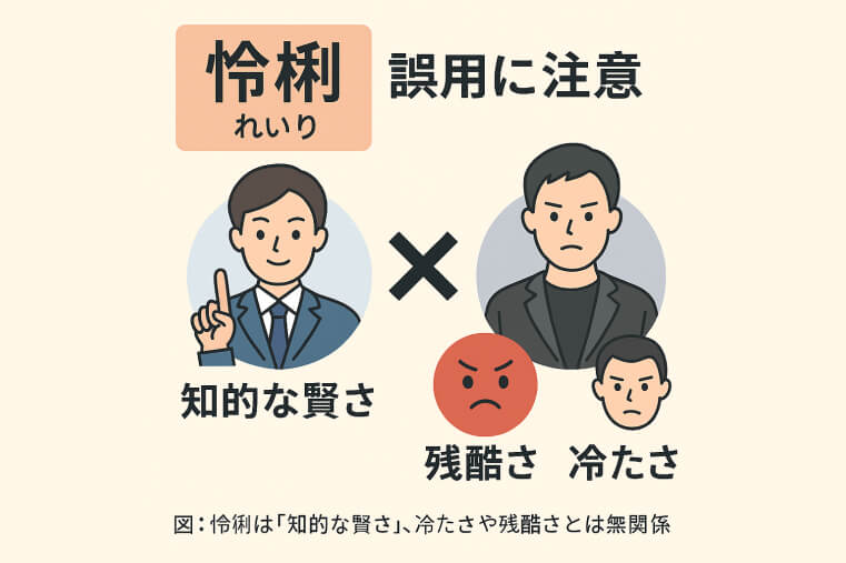 怜悧の意味の誤用について